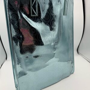 Kenzo Perfumes Metallic Blue Tote Bag